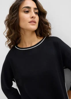 Clearance Shirtkleid aus Bio Bauwolle mit Kontrastpiping Damen Bekleidung·Pullover & Strickjacken|Nachhaltigere Materialien