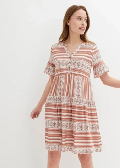 Sale Shirtkleid aus fließendem Viskose-Mix Damen Kleider|Bekleidung·Pullover & Strickjacken