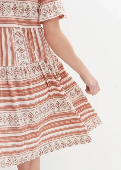 Sale Shirtkleid aus fließendem Viskose-Mix Damen Kleider|Bekleidung·Pullover & Strickjacken