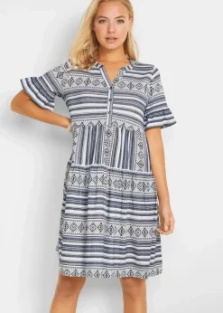 New Shirtkleid aus fließendem Viskose-Mix Damen Bekleidung·Pullover & Strickjacken|Kleider