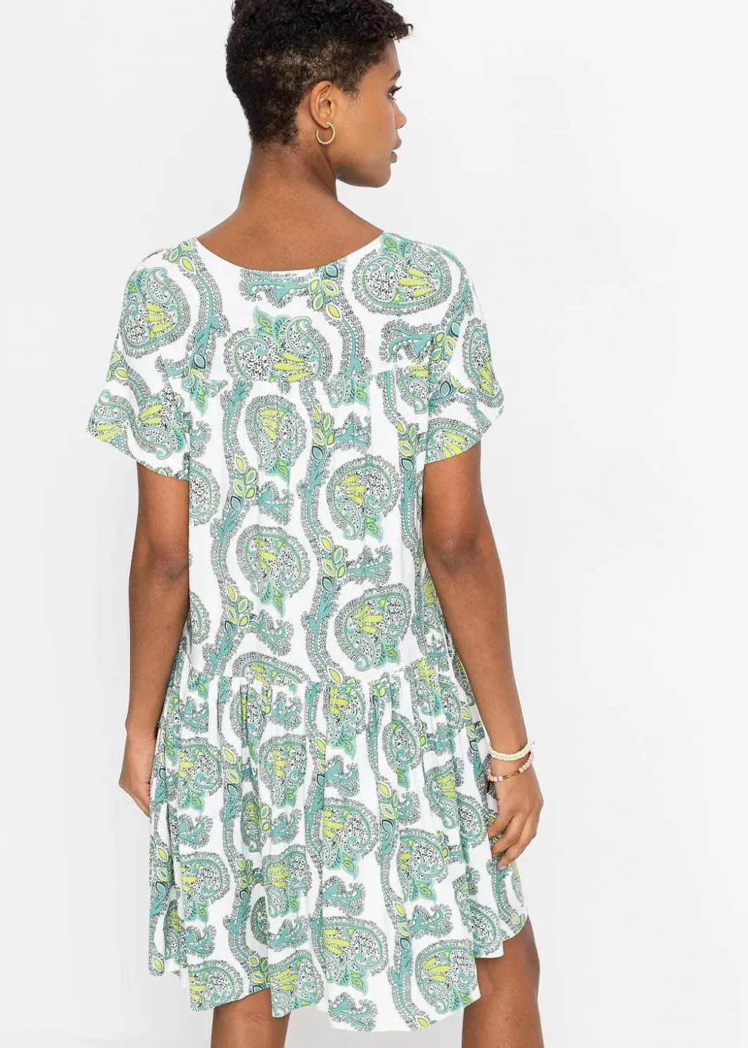 New Shirtkleid aus fließendem Viskose-Elasthan-Mix Damen Nachhaltigere Materialien|Kleider
