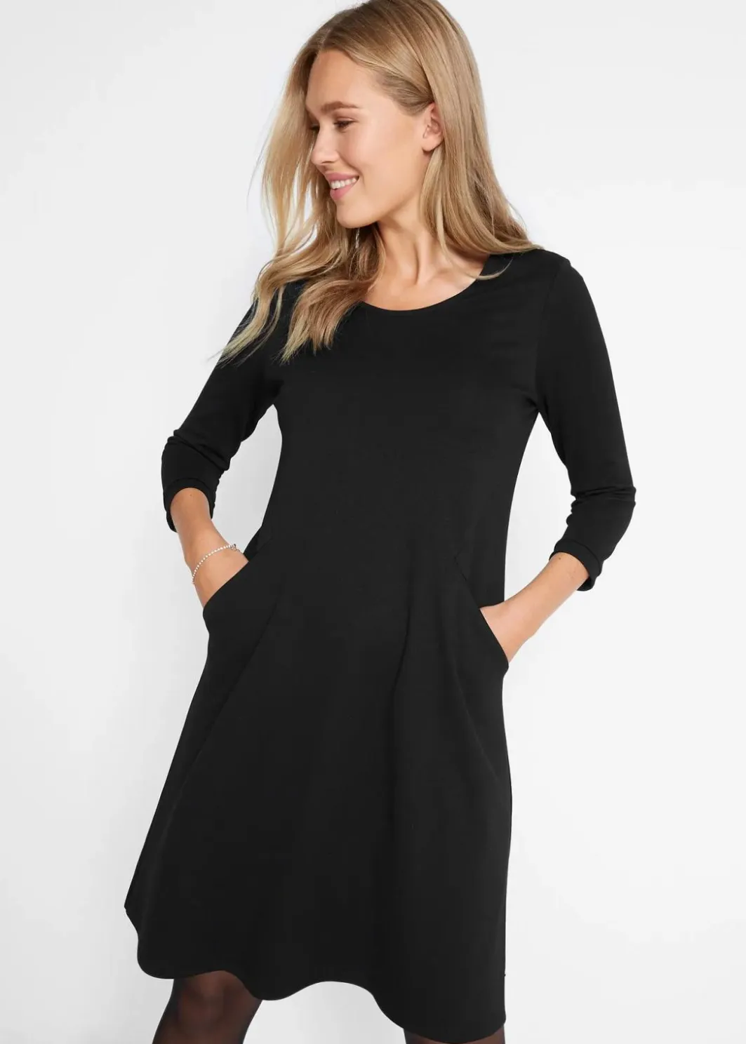 Damen bonprix Bekleidung·Pullover & Strickjacken|Shirtkleid aus Punto di Roma