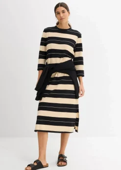 Damen bonprix Bekleidung·Pullover & Strickjacken|Kleider|Shirtkleid aus reiner Baumwolle