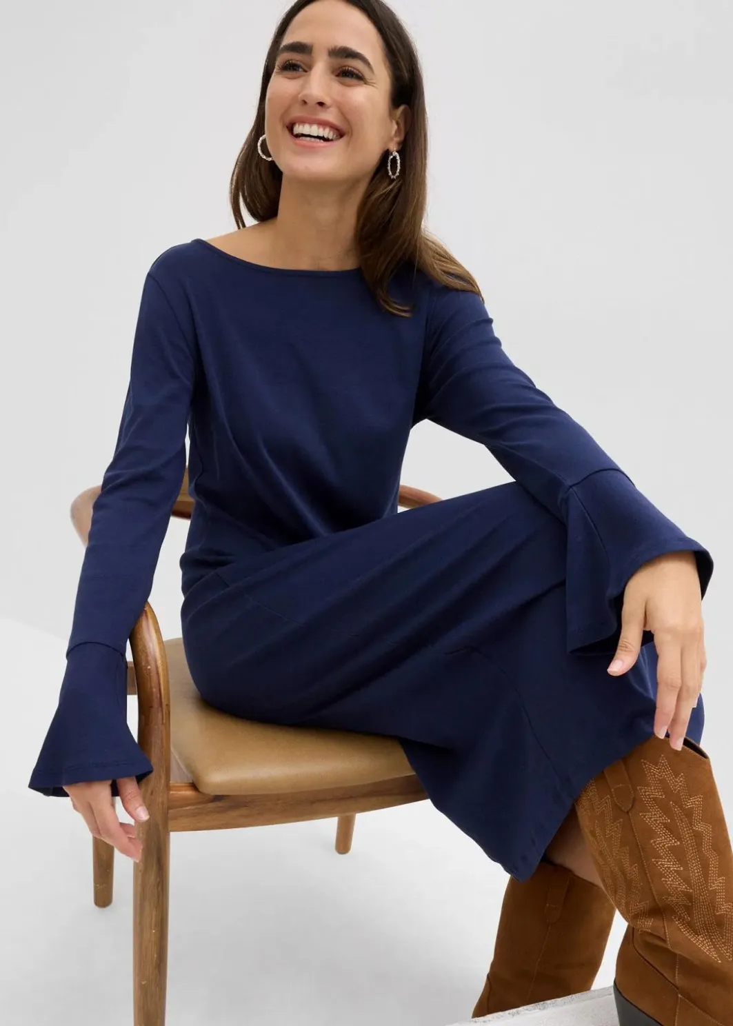 Hot Shirtkleid aus reiner Baumwolle Damen Bekleidung·Röcke|Bekleidung·Pullover & Strickjacken