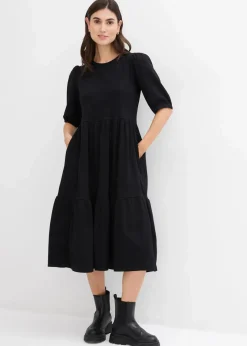 Damen bonprix Bekleidung·Pullover & Strickjacken|Kleider|Shirtkleid aus reiner Baumwolle