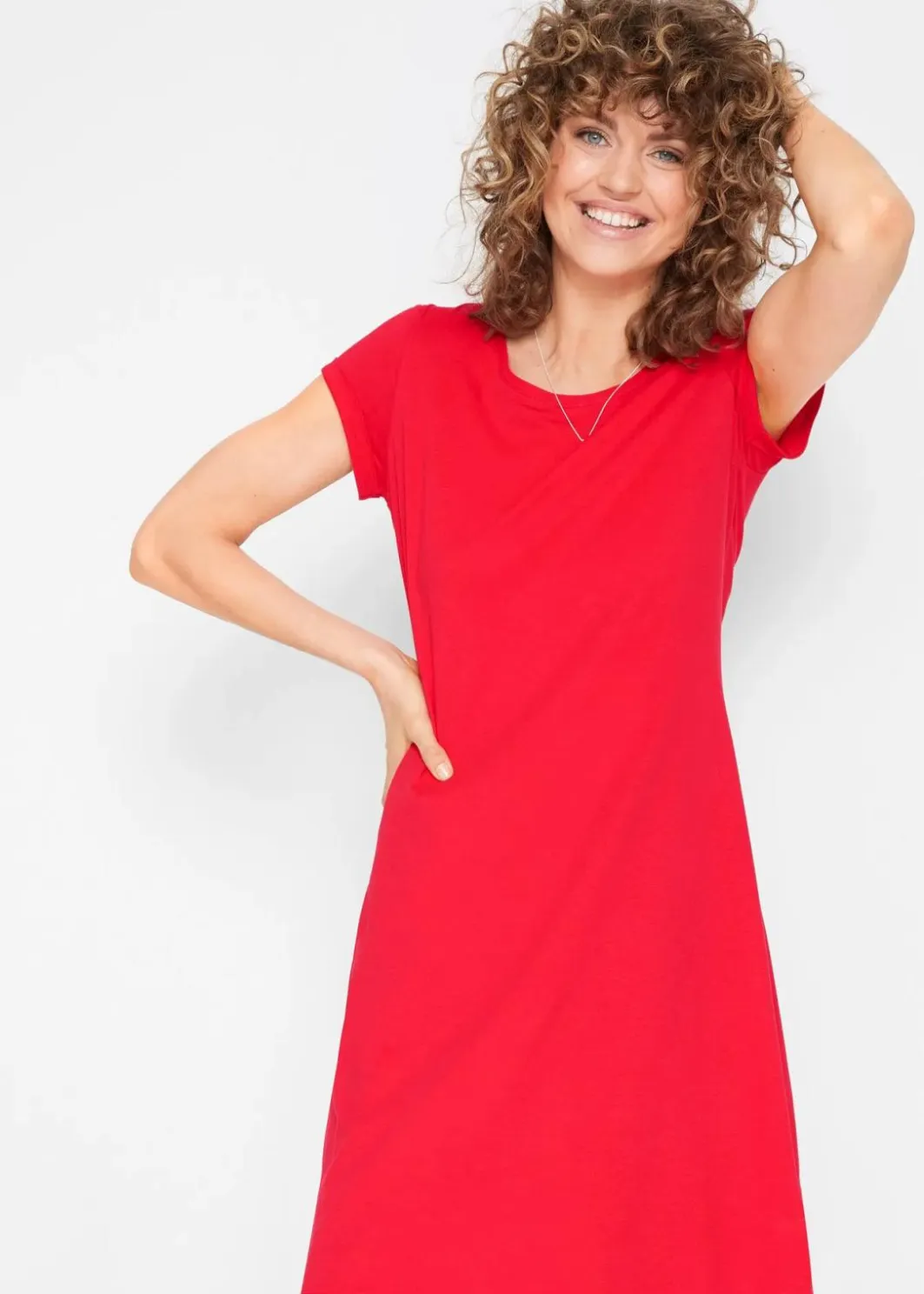Damen bonprix Nachhaltigere Materialien|Kleider|Shirtkleid aus reiner Bio-Baumwolle