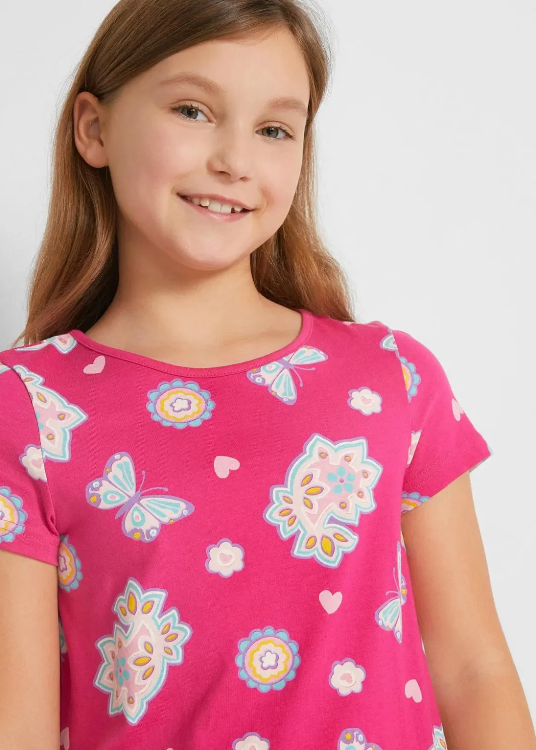 Kinder bonprix Mädchen 9-16 Jahre·Kleider & Jumpsuits|Mädchen 2-8 Jahre·Nachhaltigere Materialien|Shirtkleid aus reiner Bio-Baumwolle