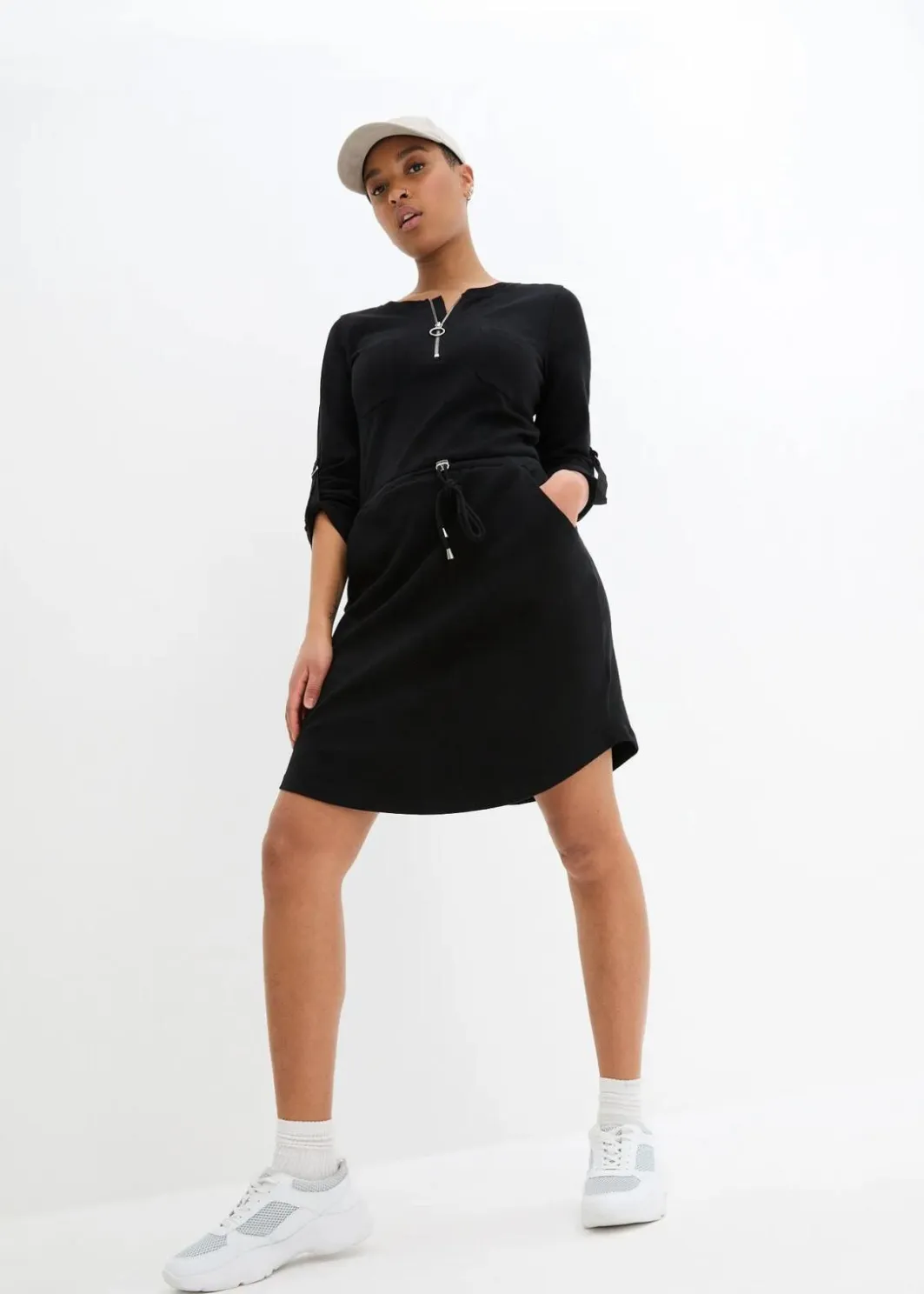 Discount Shirtkleid aus schwerer Baumwolle Damen Kleider