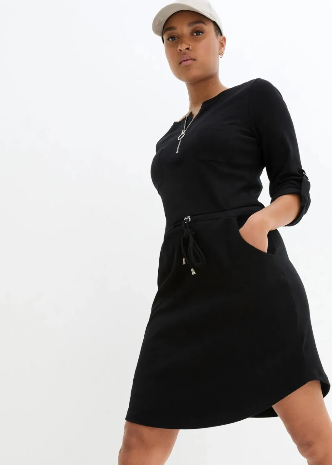 Discount Shirtkleid aus schwerer Baumwolle Damen Kleider
