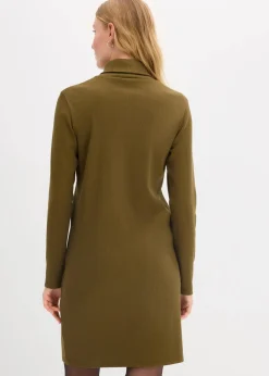 Online Shirtkleid aus schwerer elastischer Ripp-Qualität Damen Bekleidung·Röcke|Bekleidung·Pullover & Strickjacken
