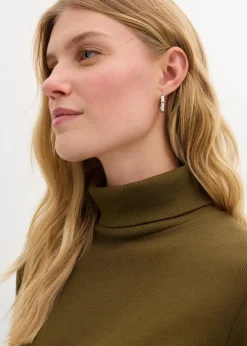 Online Shirtkleid aus schwerer elastischer Ripp-Qualität Damen Bekleidung·Röcke|Bekleidung·Pullover & Strickjacken
