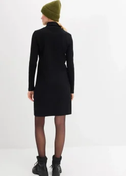 Damen bonprix Kleider|Basics|Shirtkleid aus schwerer elastischer Ripp-Qualität