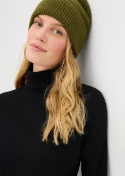 Damen bonprix Kleider|Basics|Shirtkleid aus schwerer elastischer Ripp-Qualität