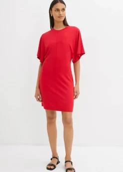 Damen bonprix Kleider|Shirtkleid aus softem Punto di Roma