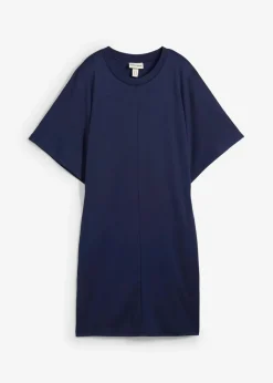 Outlet Shirtkleid aus softem Punto di Roma Damen Kleider