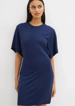 Outlet Shirtkleid aus softem Punto di Roma Damen Kleider