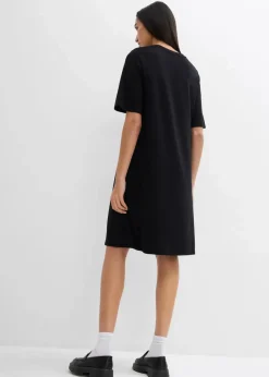 Shirtkleid in A-Linie aus Viskose-Mix Damen Kleider