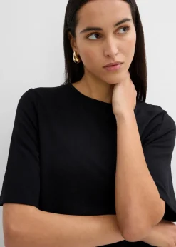 Shirtkleid in A-Linie aus Viskose-Mix Damen Kleider