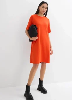 Clearance Shirtkleid in A-Linie aus Viskose-Mix Damen Kleider