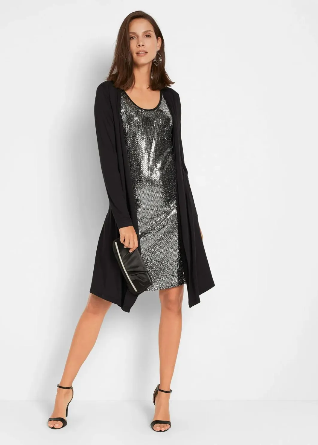 Discount Shirtkleid in Doppeloptik aus nachhaltiger Viskose Damen Bekleidung·Pullover & Strickjacken|Kleider