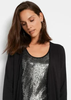 Discount Shirtkleid in Doppeloptik aus nachhaltiger Viskose Damen Bekleidung·Pullover & Strickjacken|Kleider