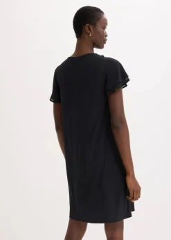 Damen bonprix Kleider|Shirtkleid mit Chiffonärmeln