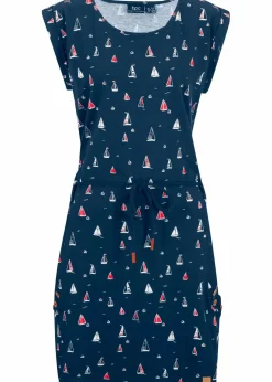 Clearance Shirtkleid mit Flügelärmeln und Druck Damen Kleider|Bekleidung·Pullover & Strickjacken