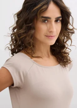 Damen bonprix Nachhaltigere Materialien|Kleider|Shirtkleid mit Gürteldetail