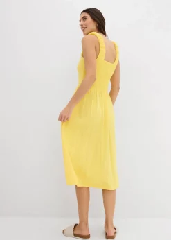 Damen bonprix Nachhaltigere Materialien|Kleider|Shirtkleid mit leicht ausgestelltem Saum aus Baumwoll-Viskose-Mix