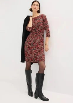 Hot Shirtkleid mit Paisley Druck Damen Bekleidung·Pullover & Strickjacken|Kleider