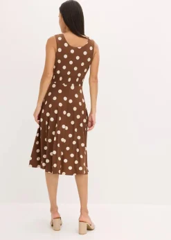 New Shirtkleid mit Punkten Damen Kleider|Kurzgrößen