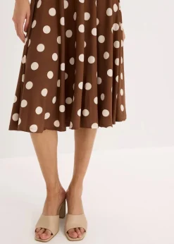New Shirtkleid mit Punkten Damen Kleider|Kurzgrößen