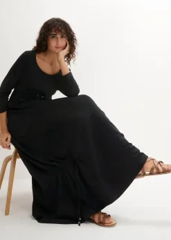 Damen bonprix Bekleidung·Pullover & Strickjacken|Kleider|Shirt-Kleid mit 3/4-Ärmeln