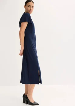 Outlet Shirtkleid mit Schlitz Damen Bekleidung·Pullover & Strickjacken