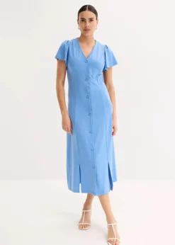 Hot Shirtkleid mit Schlitz Damen Bekleidung·Pullover & Strickjacken