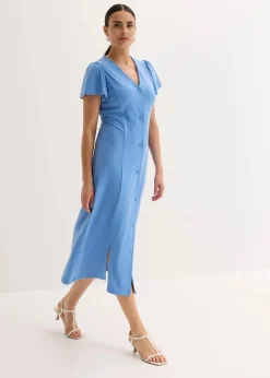 Hot Shirtkleid mit Schlitz Damen Bekleidung·Pullover & Strickjacken