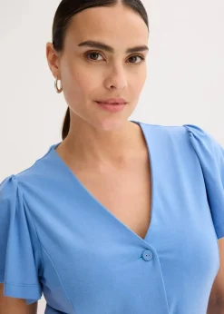 Hot Shirtkleid mit Schlitz Damen Bekleidung·Pullover & Strickjacken