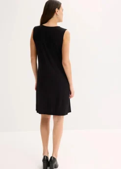 Damen bonprix Kleider|Bekleidung·Pullover & Strickjacken|Shirtkleid mit Schluppe
