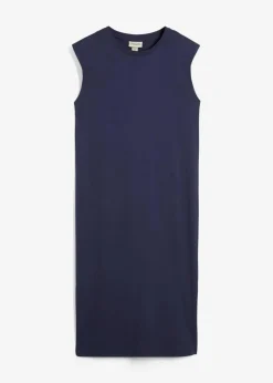 Damen bonprix Nachhaltigere Materialien|Kleider|Shirtkleid mit Schulterpolstern aus reiner Bio-Baumwolle