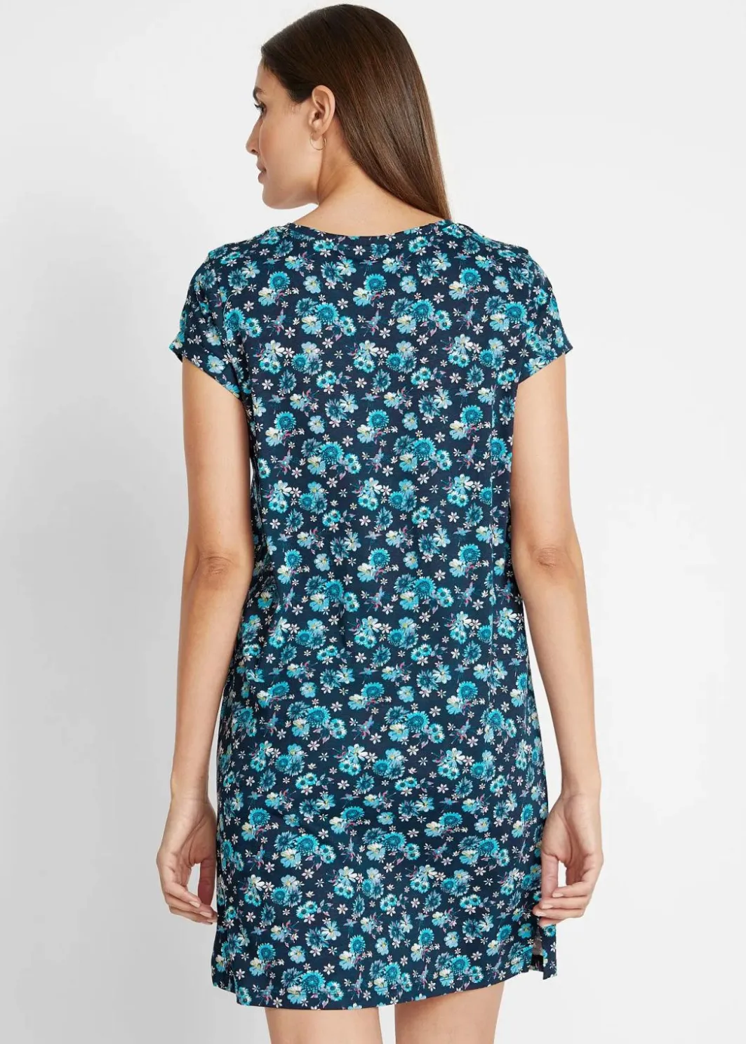 Clearance Shirtkleid mit seitlichen Schlitzen aus reiner Baumwolle (2er Pack) Damen Kleider|Bekleidung·Pullover & Strickjacken