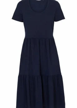 Discount Shirtkleid mit Strukturmuster aus Viskose-Mix Damen Kleider