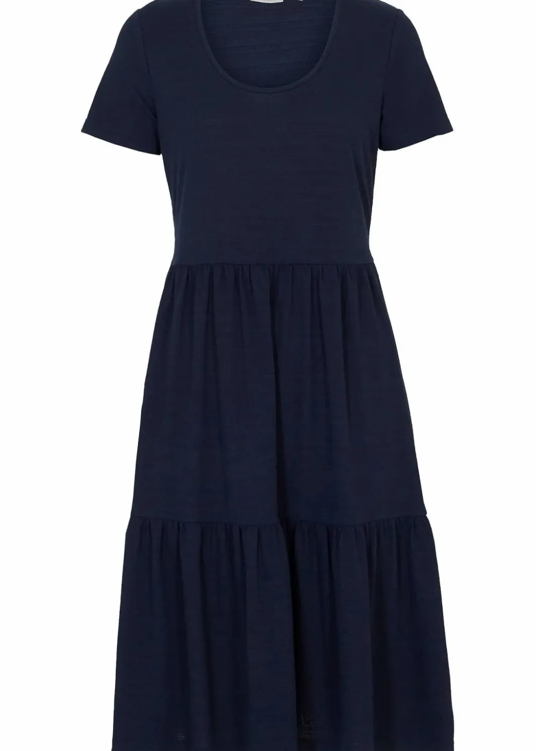 Discount Shirtkleid mit Strukturmuster aus Viskose-Mix Damen Kleider