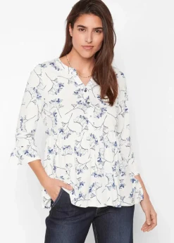 Damen bonprix Shirts & Tops|Nachhaltigere Materialien|Shirt-Tunika, 3/4-Arm