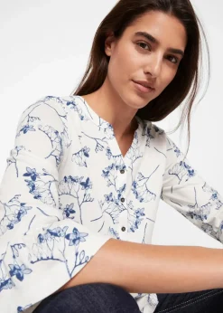 Damen bonprix Shirts & Tops|Nachhaltigere Materialien|Shirt-Tunika, 3/4-Arm