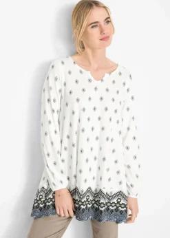 Online Shirt-Tunika aus Baumwoll-Viskose-Mix Damen Shirts & Tops