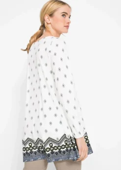 Online Shirt-Tunika aus Baumwoll-Viskose-Mix Damen Shirts & Tops