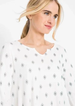 Online Shirt-Tunika aus Baumwoll-Viskose-Mix Damen Shirts & Tops