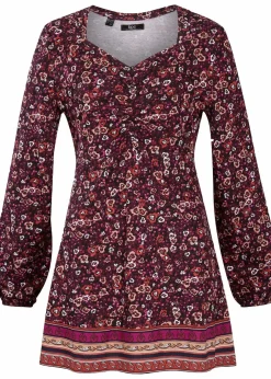 New Shirt-Tunika aus Baumwoll-Viskose-Mix Damen Nachhaltigere Materialien|Shirts & Tops