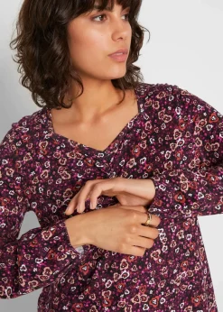 New Shirt-Tunika aus Baumwoll-Viskose-Mix Damen Nachhaltigere Materialien|Shirts & Tops