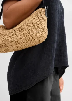 Damen bonprix Blusen & Tuniken|Bekleidung·Jacken & Mäntel|Shirt-Tunika aus softem Musselin
